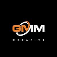 gmm carta inicial logotipo Projeto modelo vetor ilustração