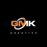 gmk carta inicial logotipo Projeto modelo vetor ilustração