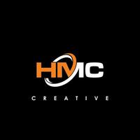 hmc carta inicial logotipo Projeto modelo vetor ilustração