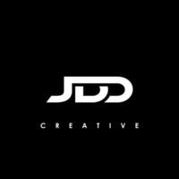 jdd carta inicial logotipo Projeto modelo vetor ilustração