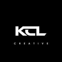 kcl carta inicial logotipo Projeto modelo vetor ilustração