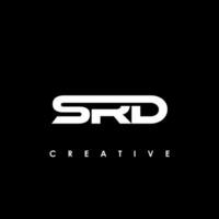 srd carta inicial logotipo Projeto modelo vetor ilustração