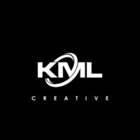 kml carta inicial logotipo Projeto modelo vetor ilustração