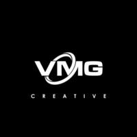 vmg carta inicial logotipo Projeto modelo vetor ilustração