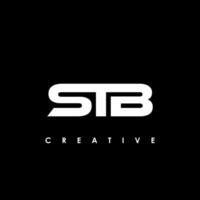 stb carta inicial logotipo Projeto modelo vetor ilustração