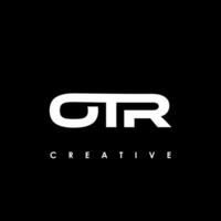 otr carta inicial logotipo Projeto modelo vetor ilustração