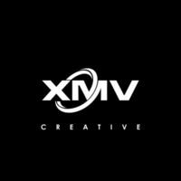 xmv carta inicial logotipo Projeto modelo vetor ilustração