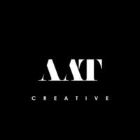 aat carta inicial logotipo Projeto modelo vetor ilustração