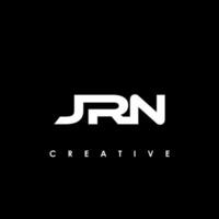 jrn carta inicial logotipo Projeto modelo vetor ilustração
