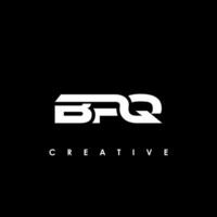 bpq carta inicial logotipo Projeto modelo vetor ilustração