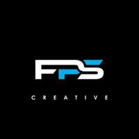 fps carta inicial logotipo Projeto modelo vetor ilustração