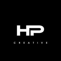 hp carta inicial logotipo Projeto modelo vetor ilustração