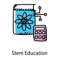 educação de base e engenharia vetor