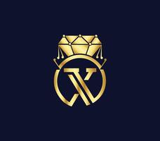 x carta criativo diamante luxo moderno logotipo Projeto companhia conceito vetor