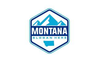 montana montanha ilustração, ao ar livre aventura logotipo Projeto vetor