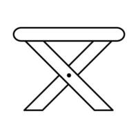 mesa ícone vetor. mobília ilustração placa. café mesa símbolo. local de trabalho logotipo. vetor