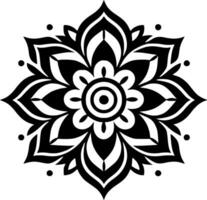 mandala, minimalista e simples silhueta - vetor ilustração