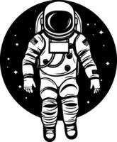 astronauta, minimalista e simples silhueta - vetor ilustração