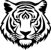 tigre, Preto e branco vetor ilustração