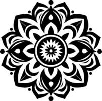 mandala, minimalista e simples silhueta - vetor ilustração