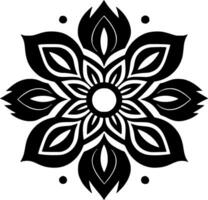 mandala, minimalista e simples silhueta - vetor ilustração