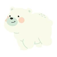 fofa polar Urso corrida animal vetor