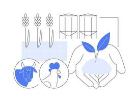 orgânico fertilizante Produção isolado desenho animado vetor ilustrações.