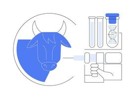 gado hormônios isolado desenho animado vetor ilustrações.
