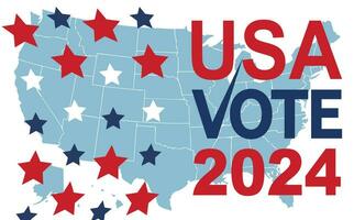 2024 presidencial eleição dia dentro EUA, novembro 5, cartão Projeto. voto para seu futuro vetor
