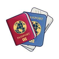 ilustração do Passaporte vetor