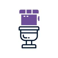 banheiro ícone. vetor dual tom ícone para seu local na rede Internet, móvel, apresentação, e logotipo Projeto.