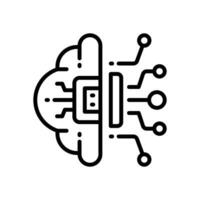 artificial inteligência ícone. vetor linha ícone para seu local na rede Internet, móvel, apresentação, e logotipo Projeto.