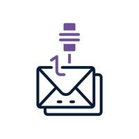 o email phishing ícone. vetor dual tom ícone para seu local na rede Internet, móvel, apresentação, e logotipo Projeto.
