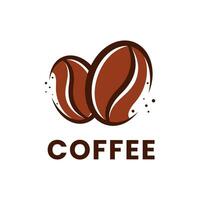 café feijão logotipo café Projeto caneca logotipo vetor