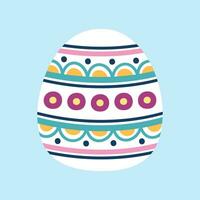 vetor mão desenhado Páscoa dia ovos com feliz cores