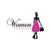 mulheres moda ilustração logotipo vetor