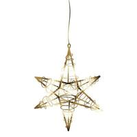 luxo Natal dourado Estrela suspensão elemento. vetor