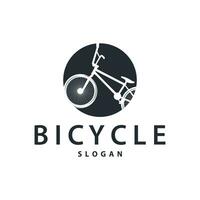 bicicleta logotipo Projeto bicicleta esporte clube simples vintage Preto silhueta modelo ilustração vetor