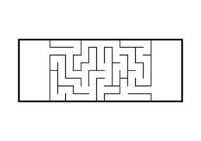 labirinto abstact. jogo para crianças. quebra-cabeça para crianças. enigma do labirinto. ilustração vetorial. vetor