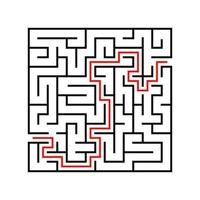 labirinto absrtact. jogo para crianças. quebra-cabeça para crianças. enigma do labirinto. ilustração vetorial vetor