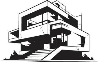 moderno habitação marca arquitetura idéia vetor logotipo arquitetônico brilho símbolo casa Projeto vetor ícone