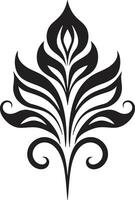 enraizado elegância étnico floral vetor símbolo artesanal florescer étnico floral emblema logotipo