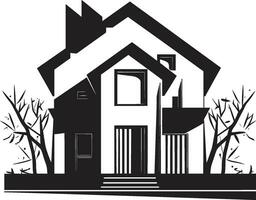 simples habitat marca mínimo casa Projeto dentro vetor contemporâneo habitação ícone mínimo casa vetor emblema