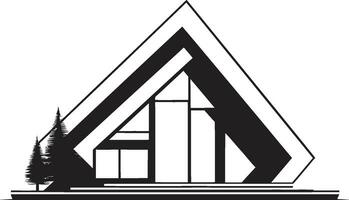 moderno minimalismo emblema casa Projeto vetor ícone simples habitat marca mínimo casa Projeto dentro vetor