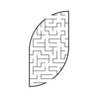labirinto abstact. jogo para crianças. quebra-cabeça para crianças. enigma do labirinto. ilustração vetorial vetor