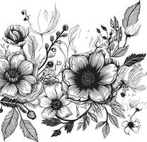 primavera elegância floral fundo ícone vibrante Flor mistura vetor floral logotipo