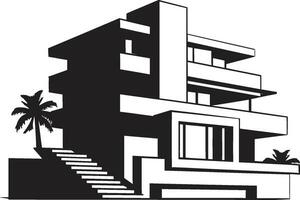 chique habitat marca moderno casa Projeto vetor logotipo elegante residencial símbolo à moda casa idéia vetor ícone