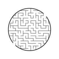 labirinto abstrato. jogo para crianças. quebra-cabeça para crianças. enigma do labirinto. ilustração vetorial. vetor