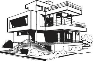 trifecta ressonância icônico símbolo do arquitetônico destreza três história zênite emblemático vetor do residencial elegância