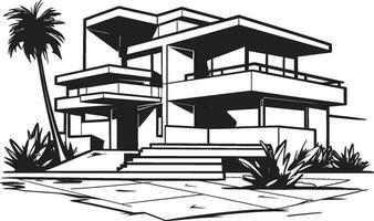 robusto casa esboço Grosso casa ícone Projeto Forte domicílio símbolo negrito casa esboço vetor logotipo